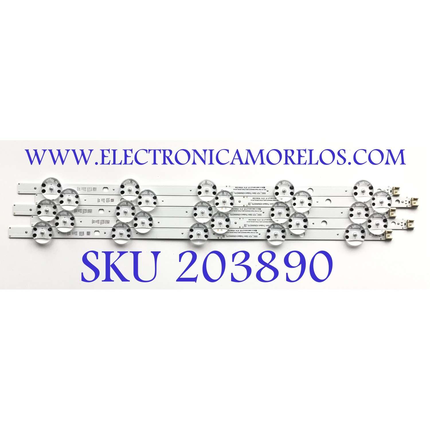 KIT DE LEDS PARA TV LG ( 5 PZ ) / NUMERO DE PARTE EAV65017601 / SSC_Y21 SLIM TRIDEN 43NANO75_S / SSC_Y21 SLIM TRIDEN 43NANO75_BOE_PTN0.6_REV00_201215 / BOE430I0 / PANEL NC430TQG -ABKP3 / MODELO 43NANO75TPA 